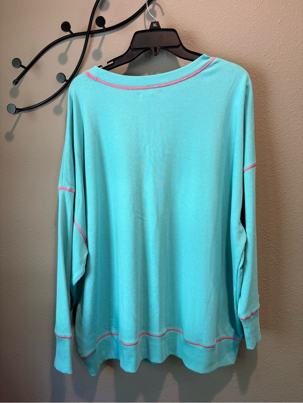 Women’s Turquoise "Sun Sand & Seltzers" Graphic Pullover - Picture 3 of 3